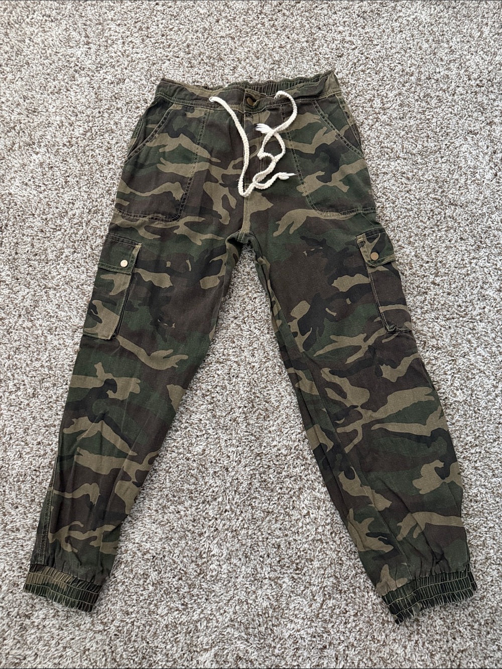 POL Camo Cargo Joggers - Green Camouflage